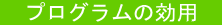プログラムの効用